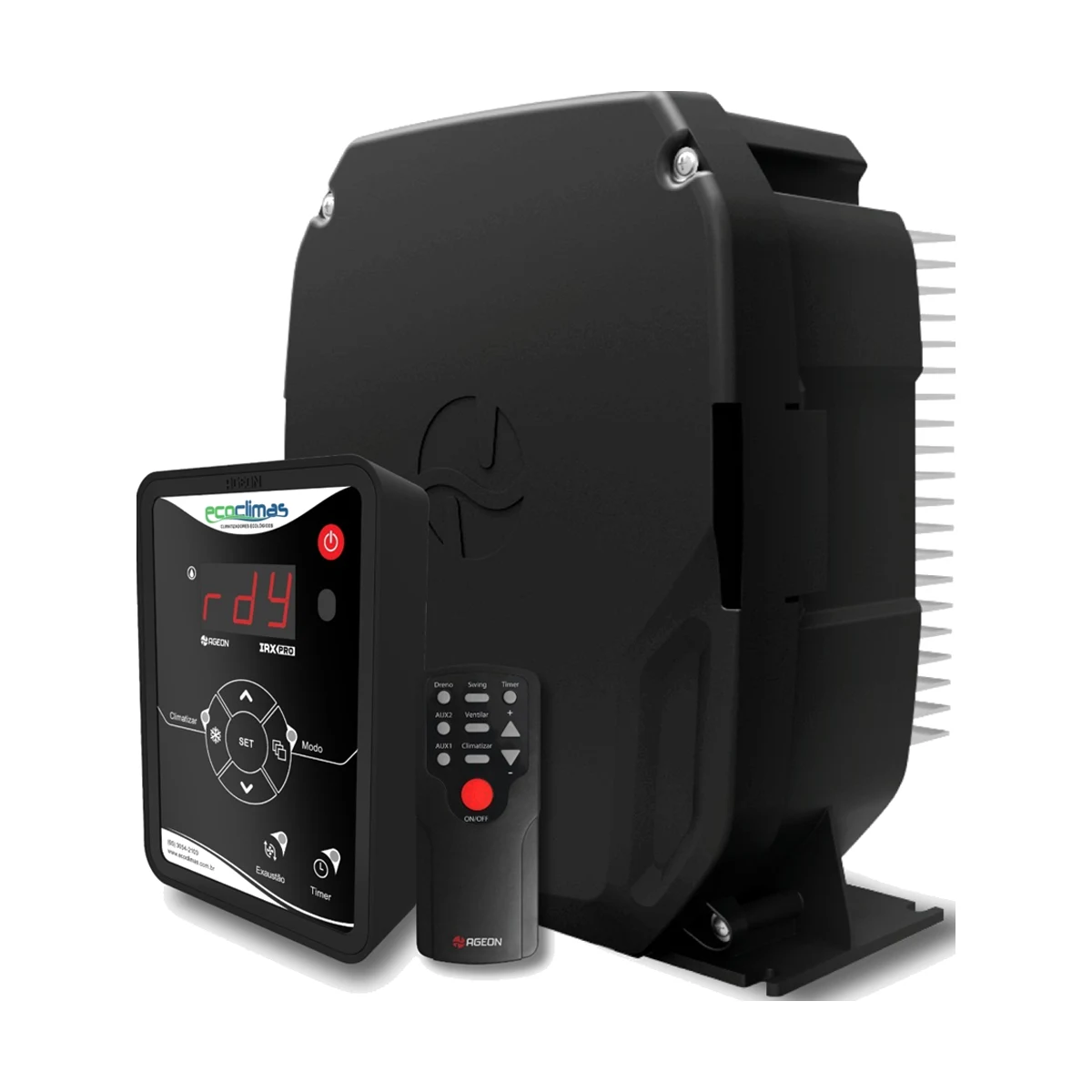 Inversor IRX PRO com painel de comando e controle remoto para climatizador Ecoclimas